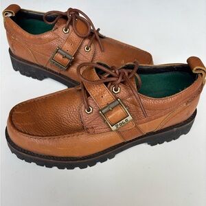 Polo Ralph Lauren Leather Buckle Strap Shoes/Boots Men’s Sz 8 Brown
